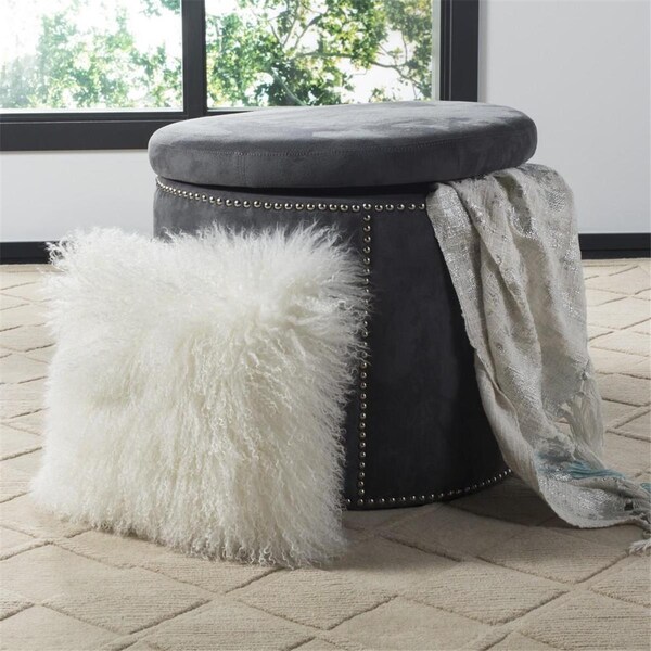 Safavieh 20 x 20 in. Faux Flokati Pillow, Ivory - PLS733A-2020