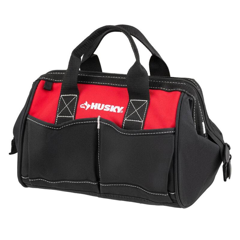 Husky 12 in. 4-Pocket Zippered Tool Bag (10-Pack) - HD60012-TH10PK