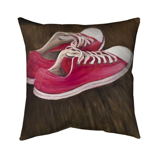 Begin Home Decor 26 x 26 in. Sneakers-Double Sided Print Indoor Pillow - 5541-2626-MI35