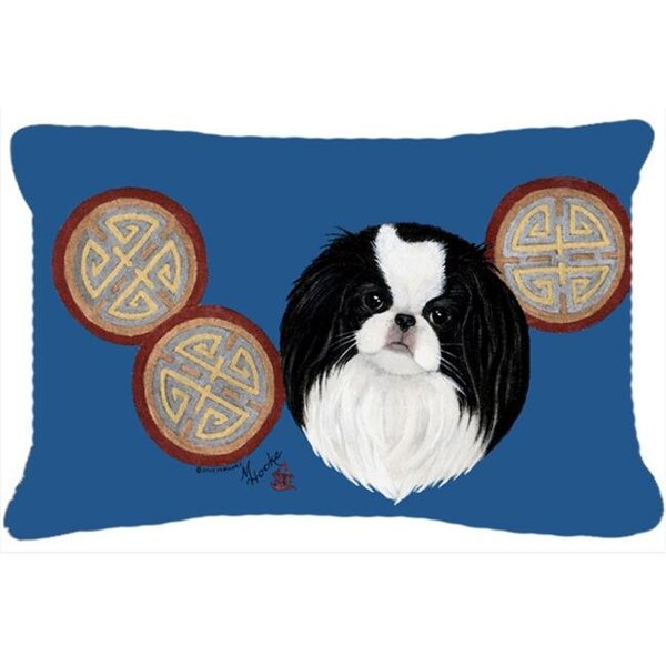 Carolines Treasures Carolines Treasures MH1003PW1216 Japanese Chin Fabric Decorative Pillow - MH1003PW1216