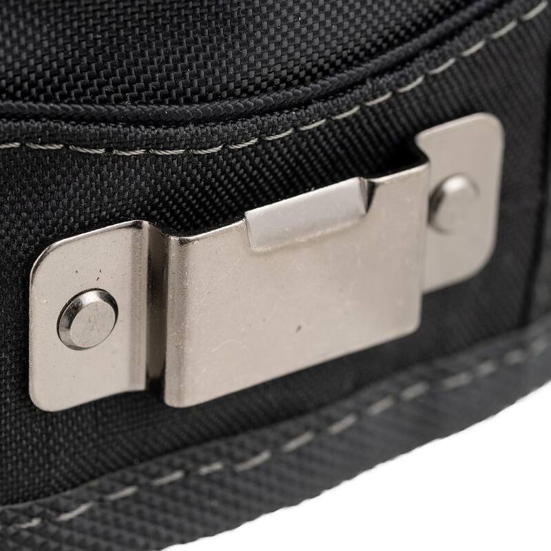 DEAD ON TOOLS 10 in. Open Top Tool Tote Utility Pouch Bag with Black Finish and 12 total pockets - HD54017