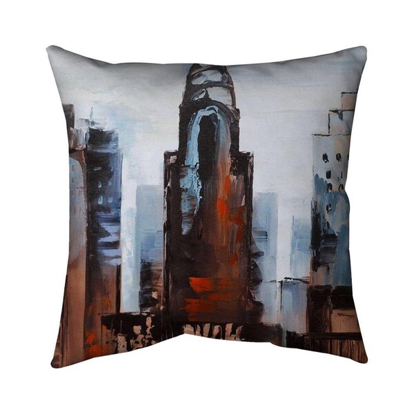 Begin Home Decor 20 x 20 in. Sullen Day in the City-Double Sided Print Indoor Pillow - 5541-2020-CI295