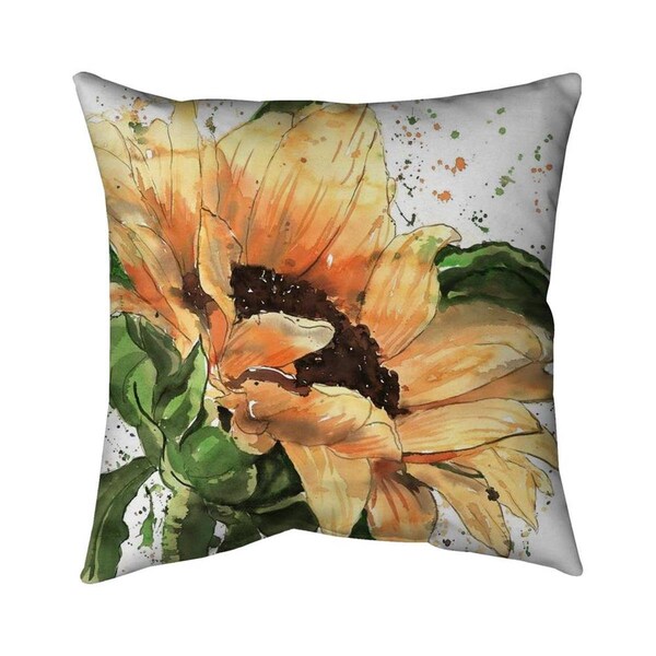 Fondo 26 x 26 in. Sunflower In Bloom-Double Sided Print Indoor Pillow - FO2792808