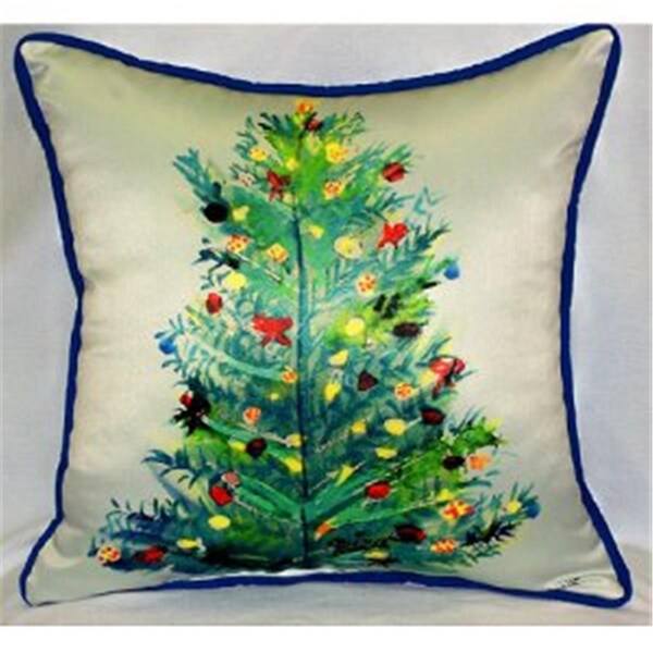 Betsy Drake Christmas Tree Throw Pillow- 22 x 22 in. - ZP905