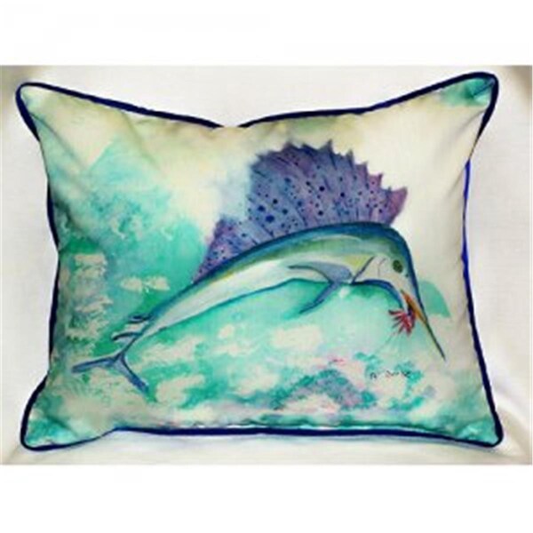 Betsy Drake Betsys Sailfish Throw Pillow- 20 x 24 in. - ZP446