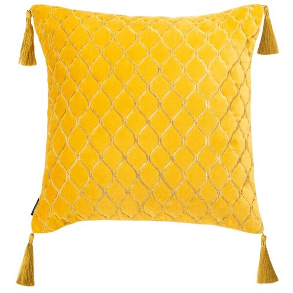 Safavieh 18 x 18 in. Cilan Pillow, Yellow - PLS6541A-1818