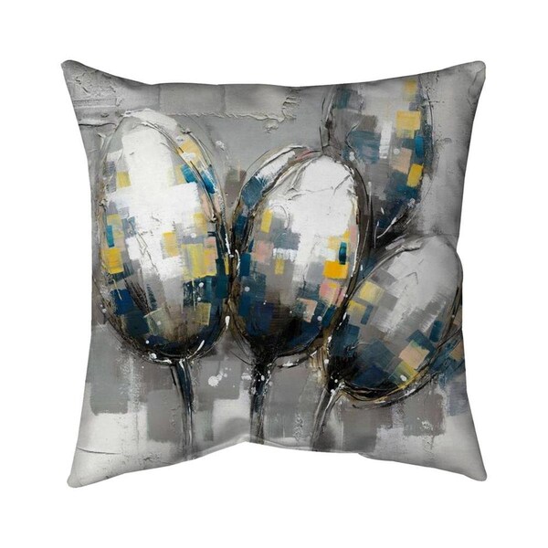 Fondo 26 x 26 in. Tulips-Double Sided Print Indoor Pillow - FO2772760