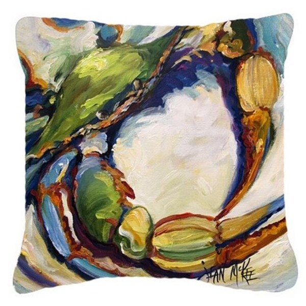 Carolines Treasures Carolines Treasures JMK1254PW1818 No. 21 Crab Canvas Fabric Decorative Pillow - JMK1254PW1818