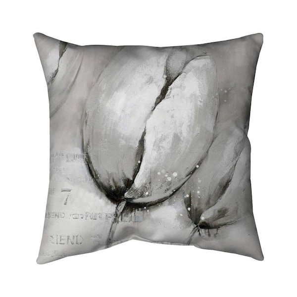 Fondo 20 x 20 in. Contemporary Tulips-Double Sided Print Indoor Pillow - FO3325564