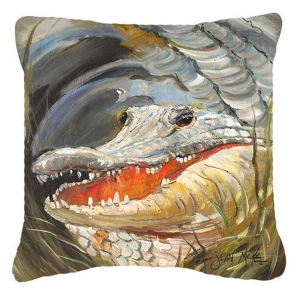 Carolines Treasures Carolines Treasures JMK1208PW1414 Alligator Canvas Fabric Decorative Pillow - JMK1208PW1414