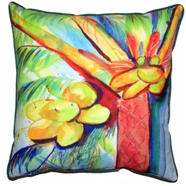Betsy Drake Betsy Drake HJ452 Cocoa Nut Tree Large Indoor & Outdoor Pillow - HJ452