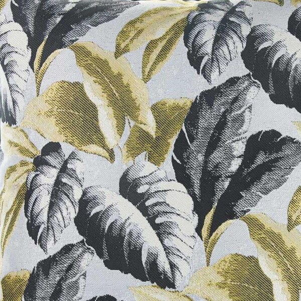 Homeroots Multi Color Jacquard Tropical Fall Leaf Decorative Throw Pillow Cover 17 x 17 in. - 355337