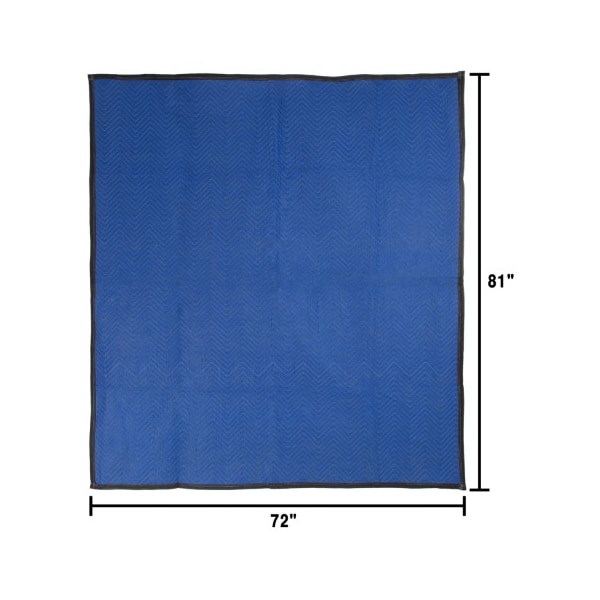 Fleming Supply Set of 12 Moving Blanket, Dual Layer, Padded for Protecting Furniture, Storage, Shipping - 776696HQT