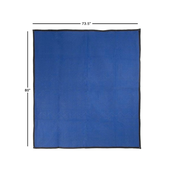 Fleming Supply Quilted Moving Blanket- Protect and Cover Furniture, Cars, and Belongings- Heavy Duty Padding - 450083OPD