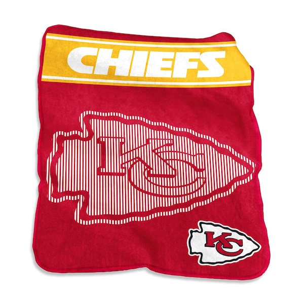 Logo Brands Kansas City Chiefs 60x80 Raschel Throw - 616-26X