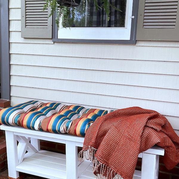 Classic Accessories Indoor/Outdoor Reversible Throw Blanket, 66 x 59 Inch, Spice - 50-151-011701-EC