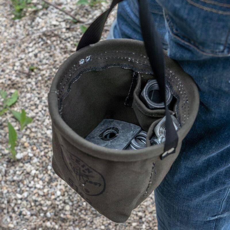 Klein Tools 6.5 in. Canvas Tapered Bottom Tool Bag - 5143