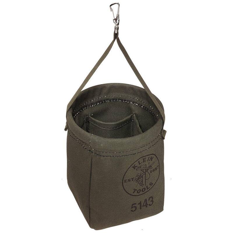 Klein Tools 6.5 in. Canvas Tapered Bottom Tool Bag - 5143