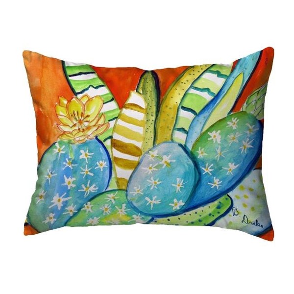 Betsy Drake Betsy Drake KS1114 11 x 14 in. Cactus III Non-Corded Indoor & Outdoor Pillow - KS1114
