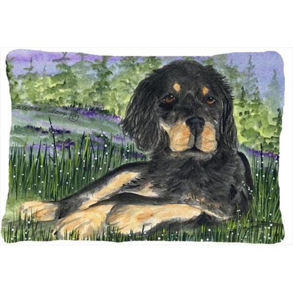Carolines Treasures Carolines Treasures SS8026PW1216 12 x 16 in. Gordon Setter Decorative Indoor & Outdoor Fabric Pillow - SS8026PW1216