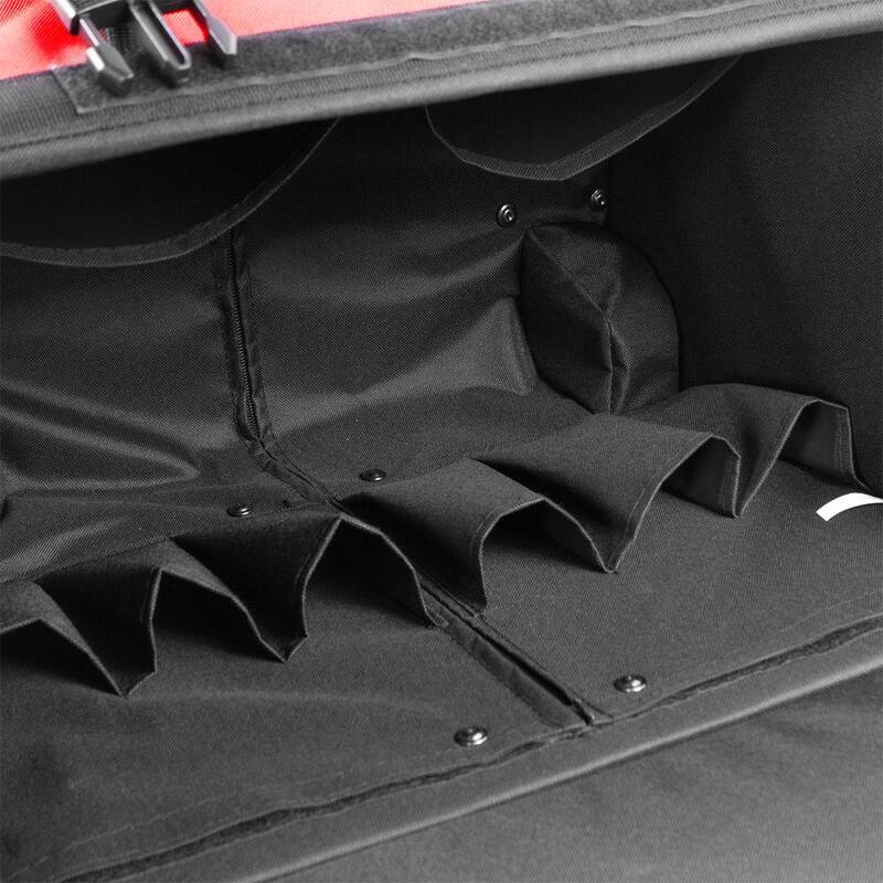XtremepowerUS 11 in. x 18 in. Jobsite Rolling Tote Tool Bag Storage Organizer Backpack - 90700-XPH1