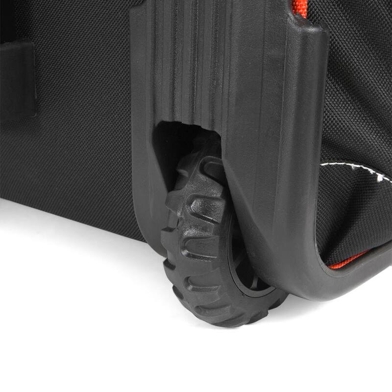 XtremepowerUS 11 in. x 18 in. Jobsite Rolling Tote Tool Bag Storage Organizer Backpack - 90700-XPH1
