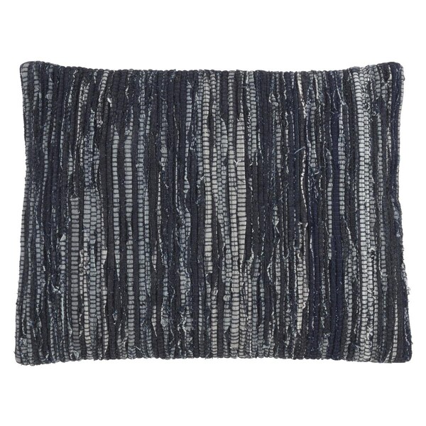 Rlm Distribution 16 x 23 in. Denim Chindi Poly Filled Throw Pillow, Navy Blue - HO3747475