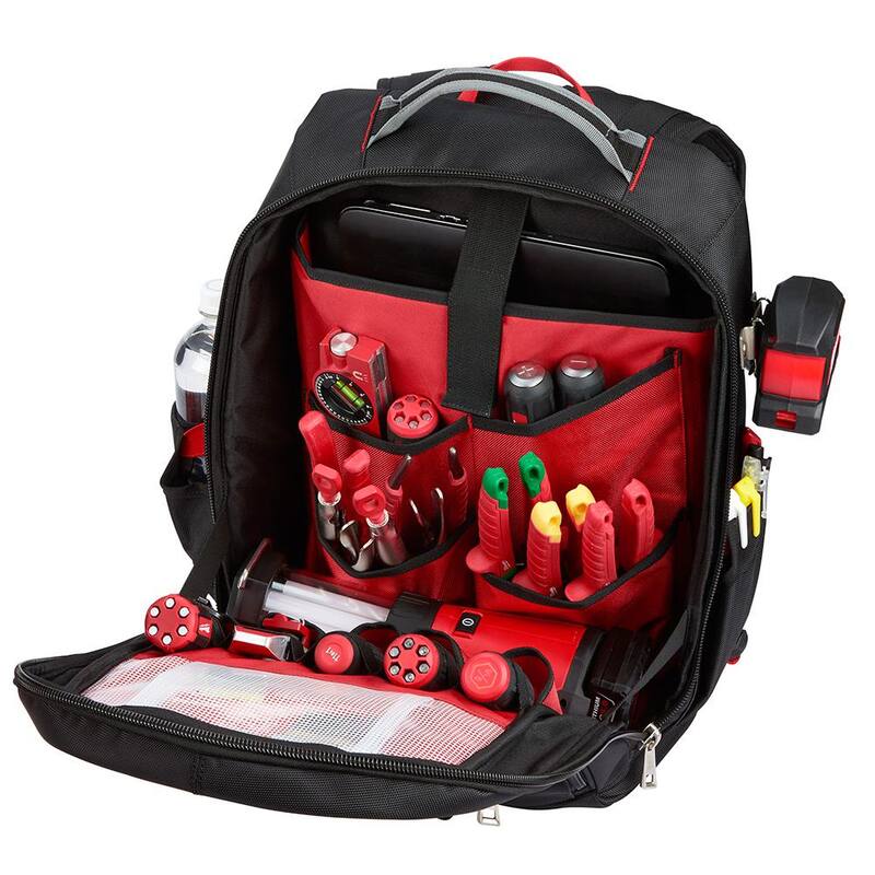 Milwaukee Low Profile Backpack with Fastback Knives (2-Pack) - 48-22-8202-48-22-1503