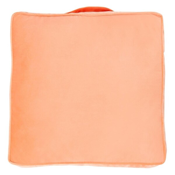 Safavieh 20 x 20 x 5 in. Dulcie Floor Pillow, Peach - FLP1015A