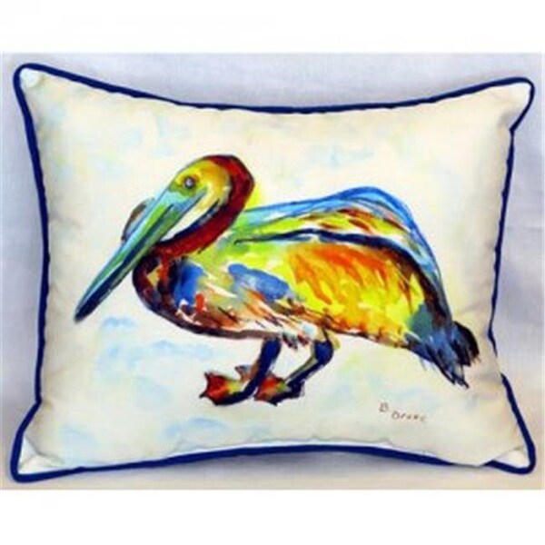 Betsy Drake Betsy Drake HJ984A Gertrude Pelican Indoor & Outdoor Throw Pillow; 16 x 20 in. - HJ984A