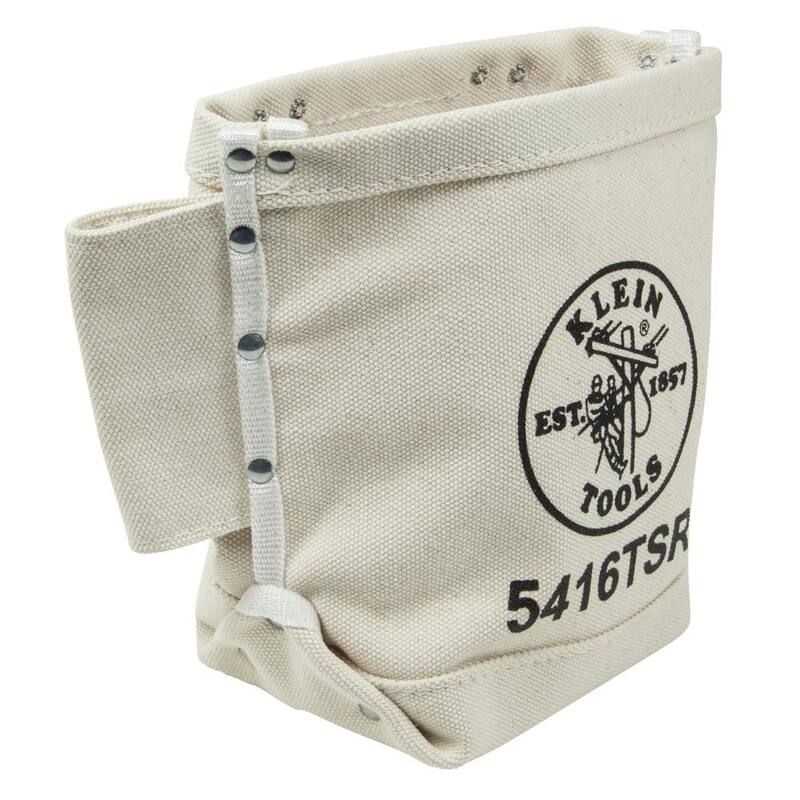 Klein Tools 9 in. Canvas Bull-Pin and Bolt Tool Bag with Drain Holes - 5416TSR