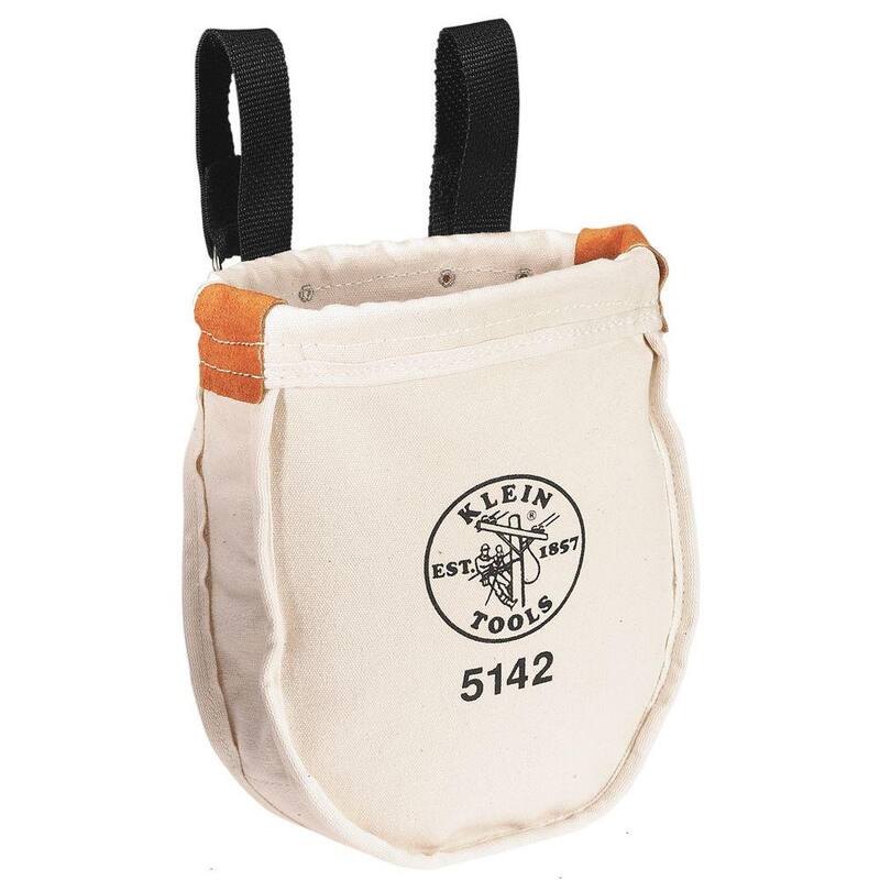 Klein Tools Tool Bag, Canvas Utility Bag, Loop Connection, 9 x 8 x 10-Inch - 5142