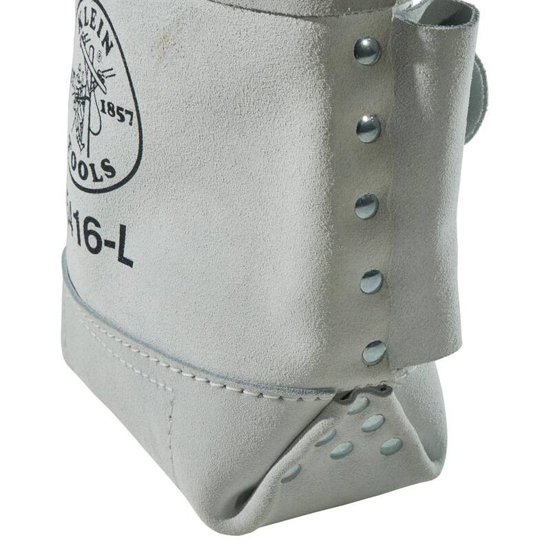 Klein Tools 9 in. Leather Bull-Pin and Bolt Bag - 5416L