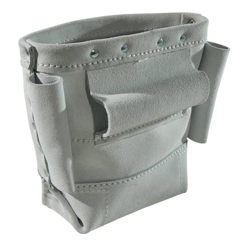 Klein Tools 9 in. Leather Bull-Pin and Bolt Bag - 5416L