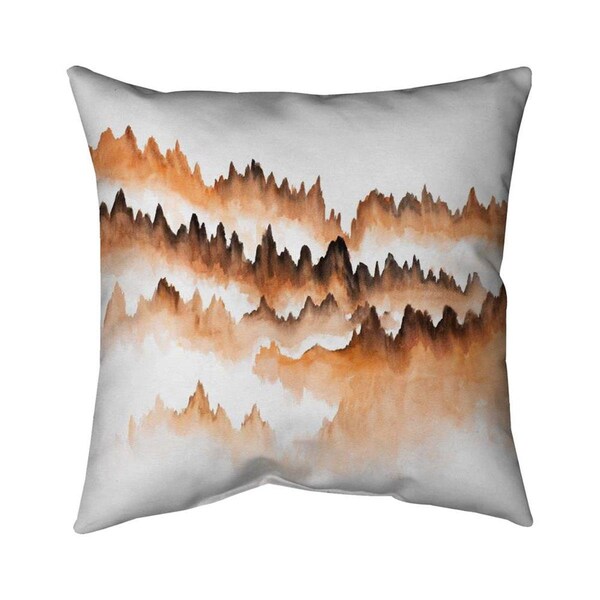 Fondo 20 x 20 in. Mountain of Fir Trees-Double Sided Print Indoor Pillow - FO2796247