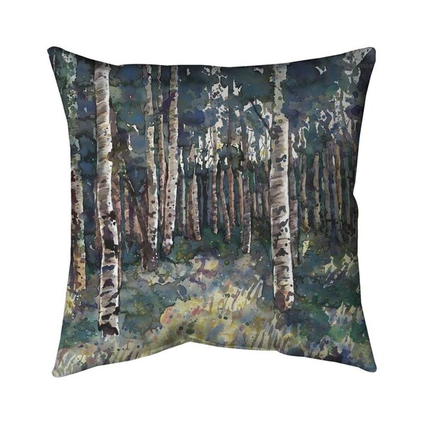 Begin Home Decor 20 x 20 in. Birches-Double Sided Print Indoor Pillow - 5541-2020-LA175