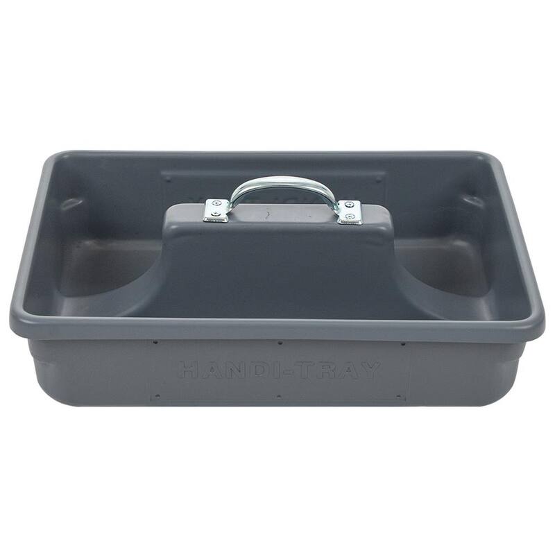 AMERICAN BUILT PRO Professional Grade 18 in. Gray Polyethylene Tote Tray - T1025P1