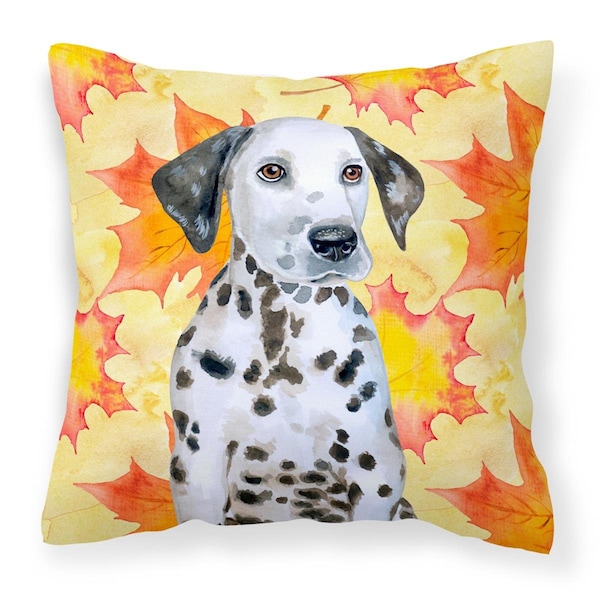 Jensendistributionservices Dalmatian Puppy Fall Fabric Decorative Pillow - MI2551691