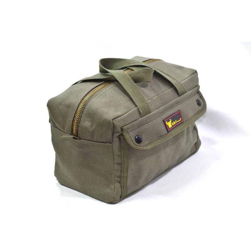 G & F Products 11 in. Government Issued Style Mechanics Heavy-Duty Tool Bag in Olive - 10095olive