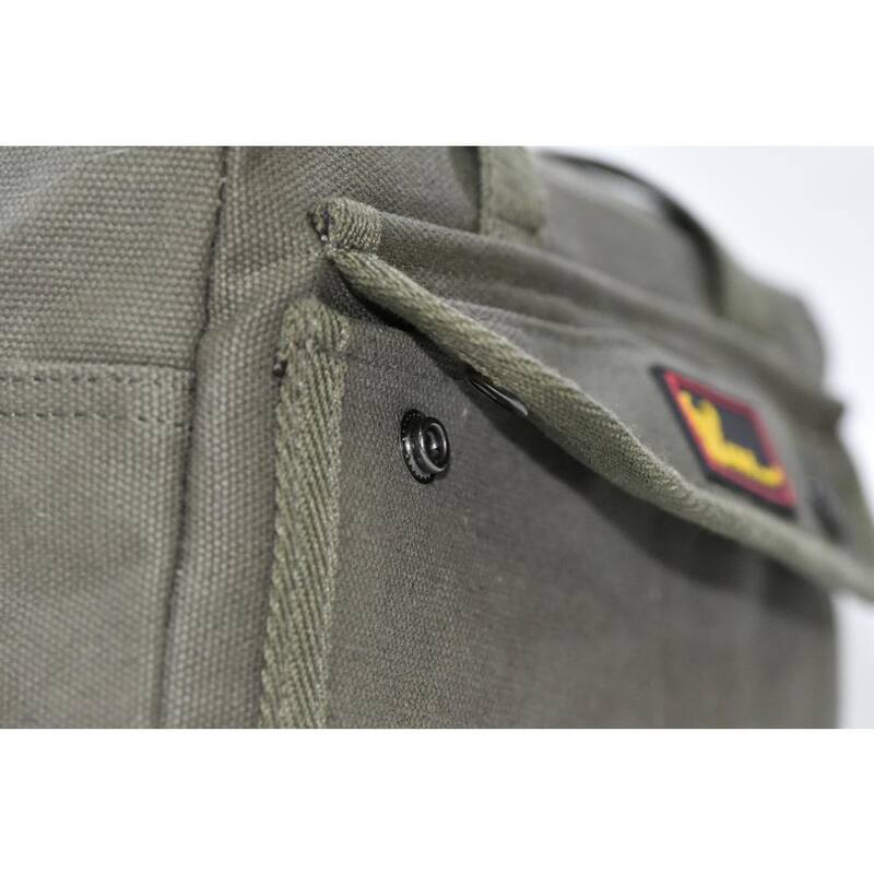 G & F Products 11 in. Government Issued Style Mechanics Heavy-Duty Tool Bag in Olive - 10095olive