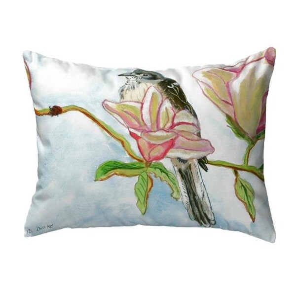 Betsy Drake Betsy Drake KS402 11 x 14 in. Betsys Mockingbird Small No-Cord Pillow - KS402