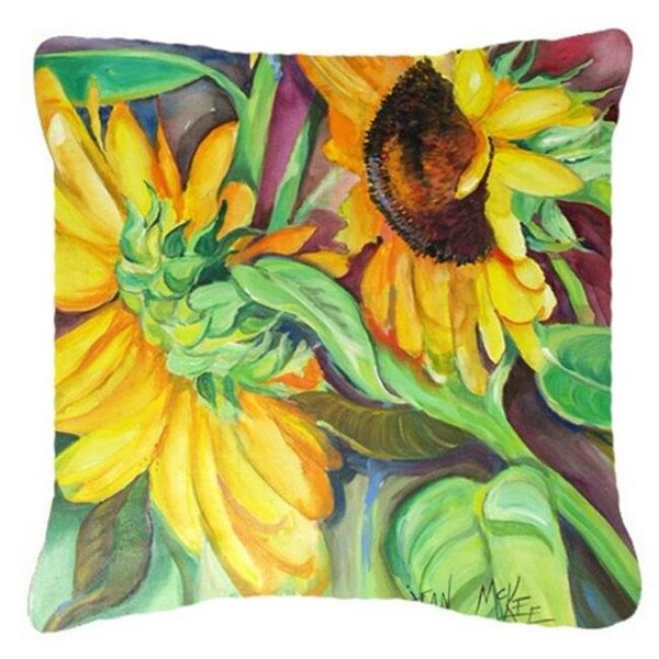 Carolines Treasures Carolines Treasures JMK1267PW1818 Sunflowers Canvas Fabric Decorative Pillow - JMK1267PW1818