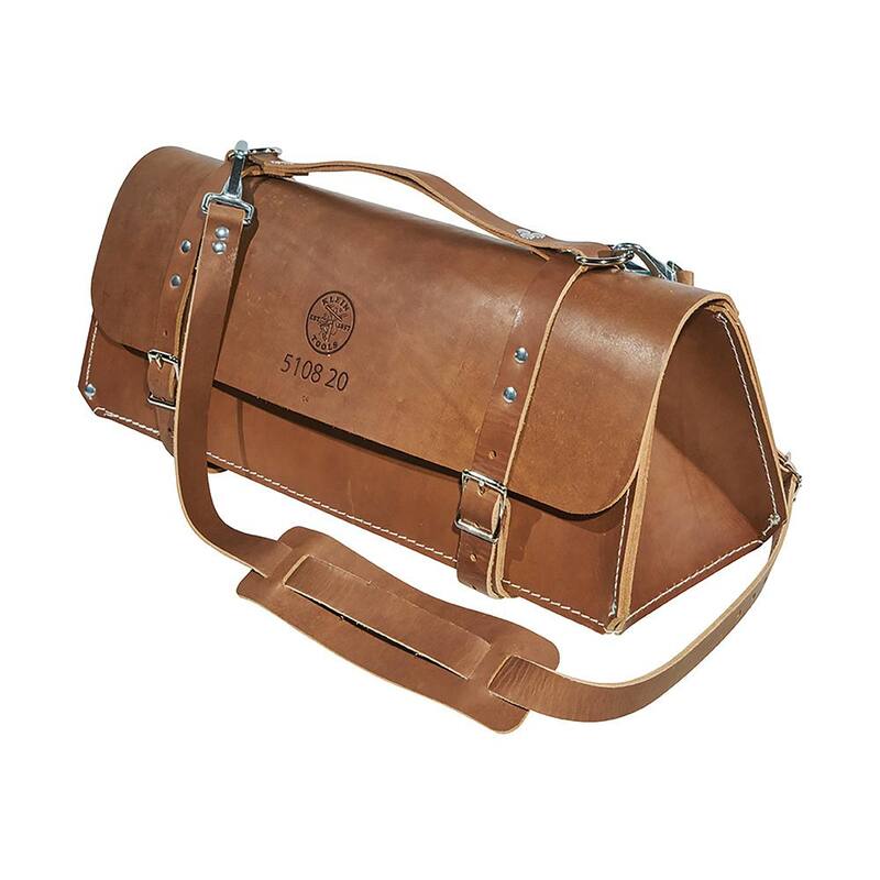 Klein Tools Deluxe Leather Bag, 20-Inch - 5108-20