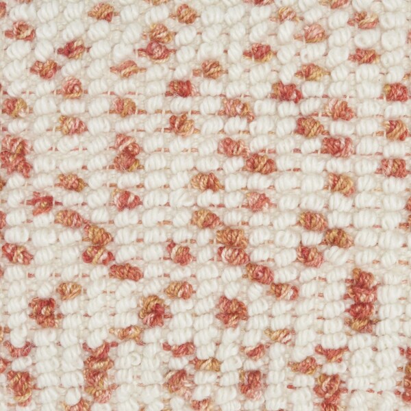 Homeroots 14 x 20 in. Peach Dotted Lumbar Pillow - 386217