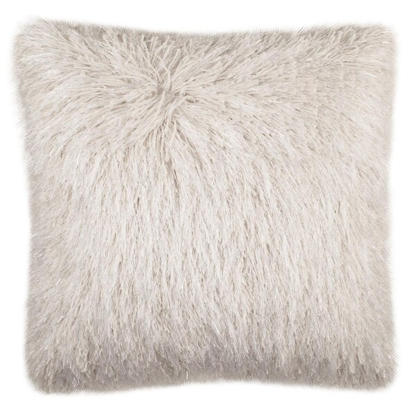 Safavieh Cali Shag Pillow, Silver - PLS735C-1220
