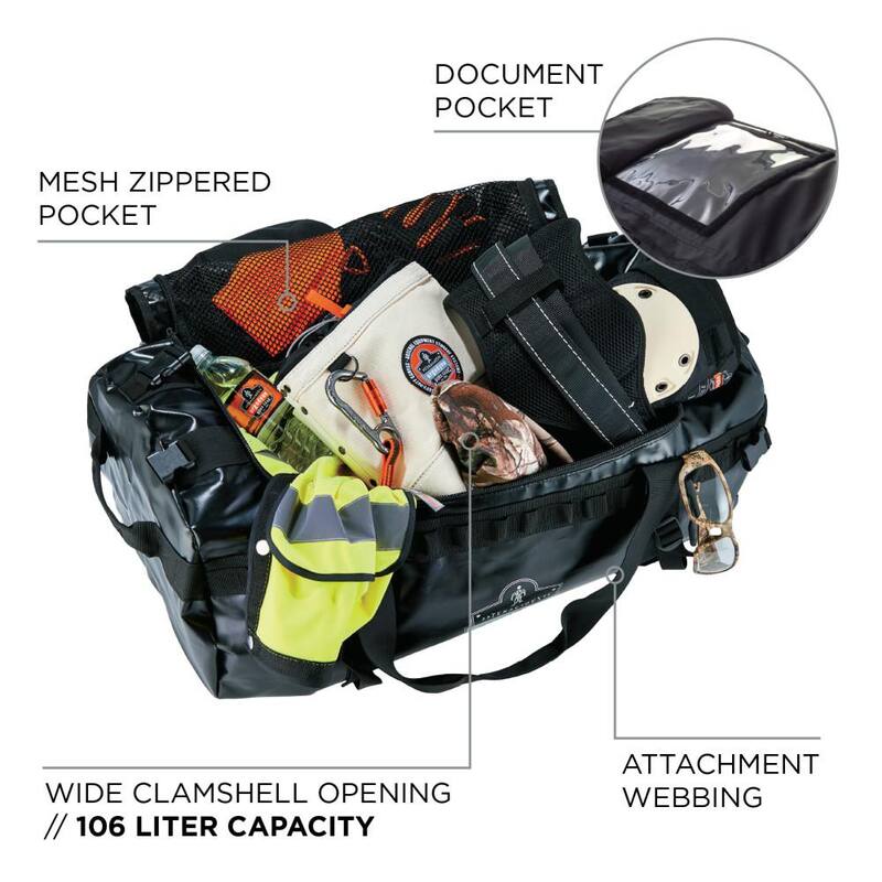 Ergodyne Arsenal 5030 27 in. Water Resistant Soft Sided Tool Duffel Bag - Medium - 5030