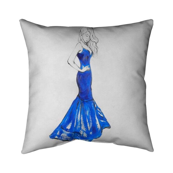 Begin Home Decor 20 x 20 in. Lady In Dress-Double Sided Print Indoor Pillow - 5541-2020-FA24