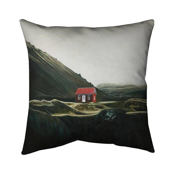 Fondo 20 x 20 in. Isolated Shack-Double Sided Print Indoor Pillow - FO3326538