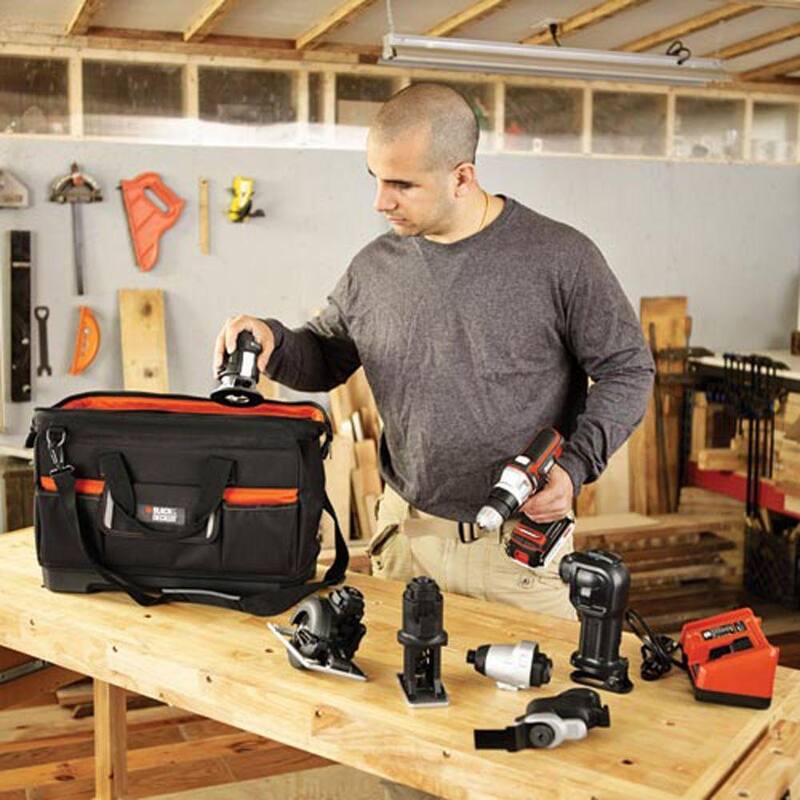 BLACK+DECKER 21 in. Wide-Mouth Matrix Tool Bag - BDCMTSB