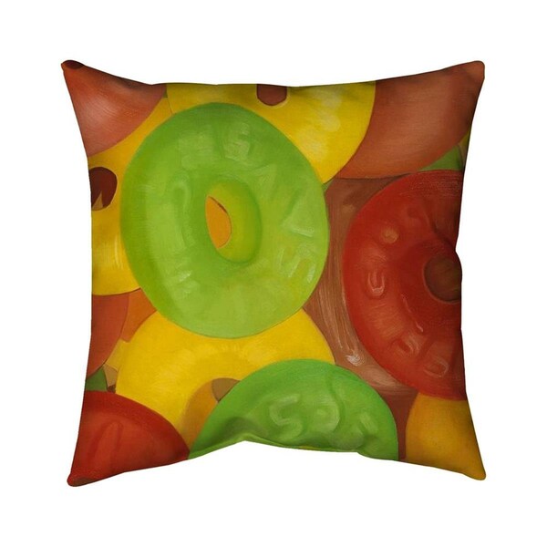 Fondo 26 x 26 in. Colorful Jujubes-Double Sided Print Indoor Pillow - FO2779405